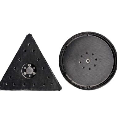 Runder und dreieckiger Schleifteller für Wand- und Eckbearbeitung