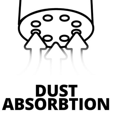 Schleifteller mit integrierter Staubabsaugung