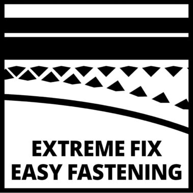 Klettbefestigung für schnellen Wechsel des Schleifpapiers