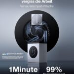 Fensterputzroboter ECOVACS Wischtechnologie WINBOT mit Vortex-Wischtechnologie für eine gründliche Glasreinigung.